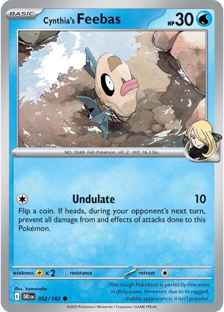 Cynthia's Feebas (052/182) [Scarlet & Violet: Destined Rivals] | Pegasus Games WI