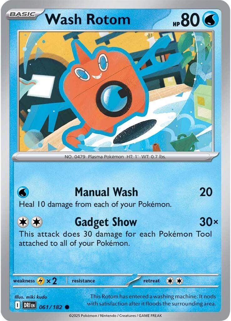 Wash Rotom (061/182) [Scarlet & Violet: Destined Rivals] | Pegasus Games WI