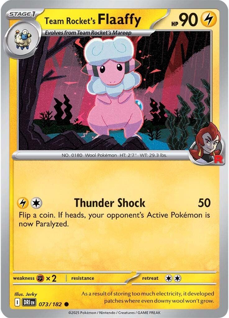 Team Rocket's Flaaffy (073/182) [Scarlet & Violet: Destined Rivals] | Pegasus Games WI