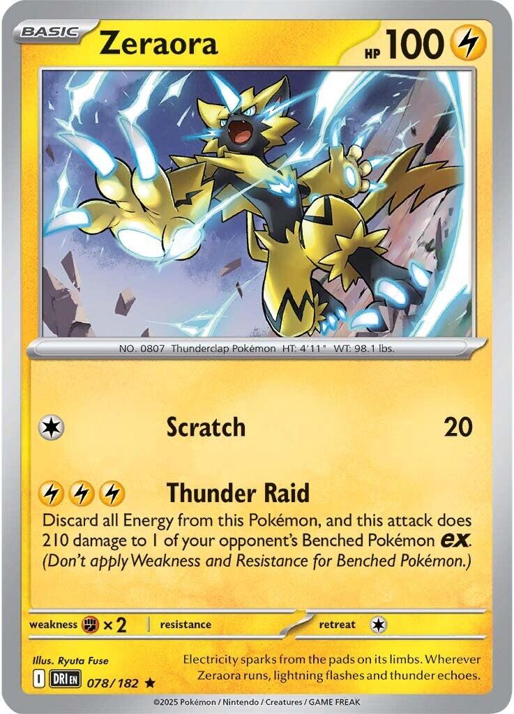 Zeraora (078/182) [Scarlet & Violet: Destined Rivals] | Pegasus Games WI