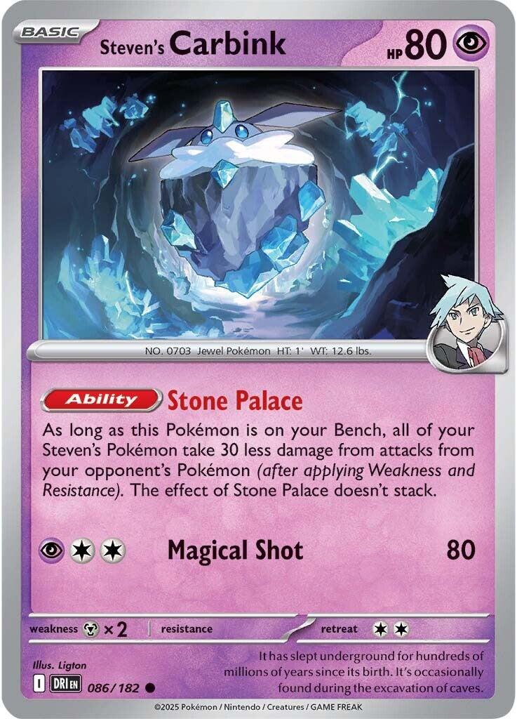 Steven's Carbink (086/182) [Scarlet & Violet: Destined Rivals] | Pegasus Games WI
