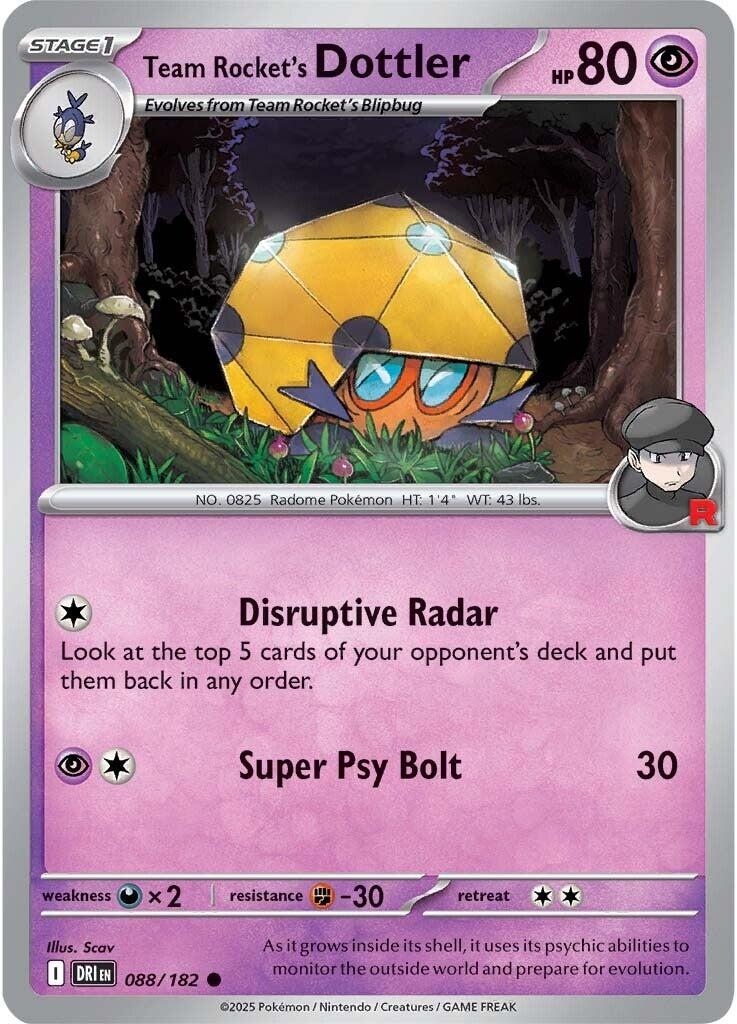 Team Rocket's Dottler (088/182) [Scarlet & Violet: Destined Rivals] | Pegasus Games WI