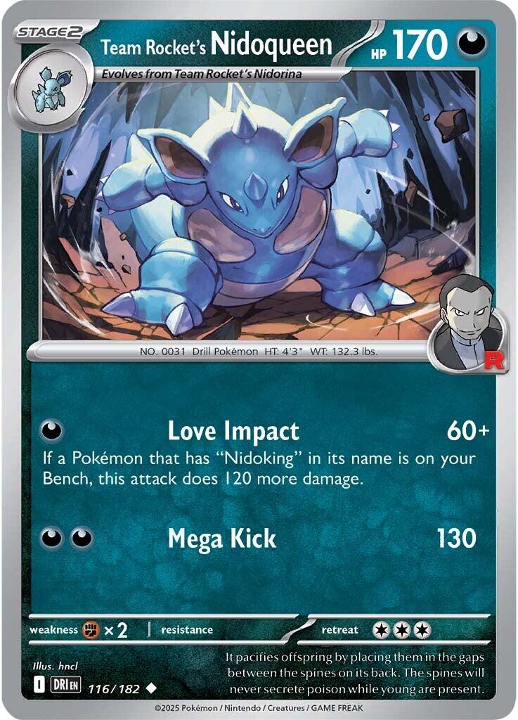 Team Rocket's Nidoqueen (116/182) [Scarlet & Violet: Destined Rivals] | Pegasus Games WI