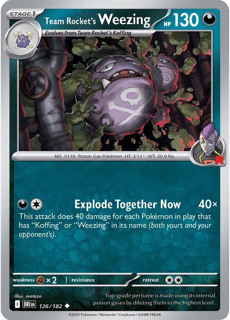 Team Rocket's Weezing (126/182) [Scarlet & Violet: Destined Rivals] | Pegasus Games WI