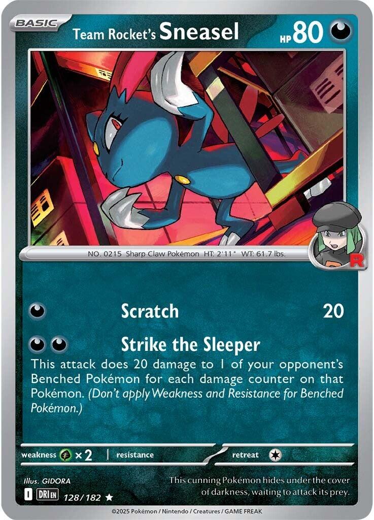Team Rocket's Sneasel (128/182) [Scarlet & Violet: Destined Rivals] | Pegasus Games WI