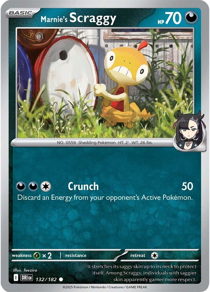 Marnie's Scraggy (132/182) [Scarlet & Violet: Destined Rivals] | Pegasus Games WI