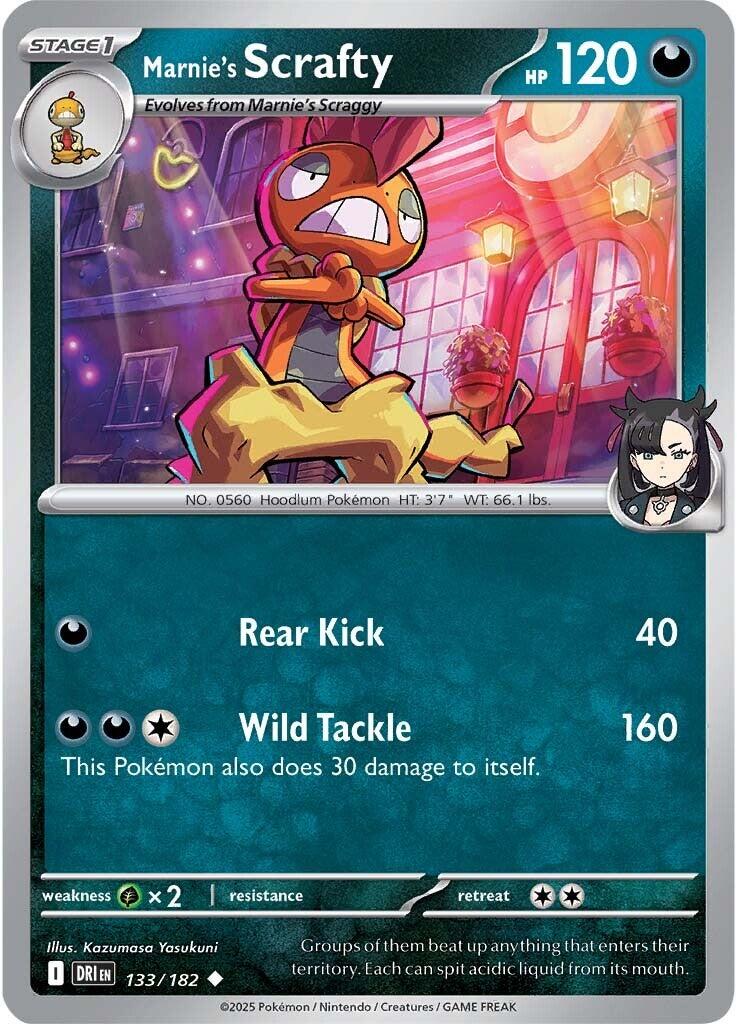 Marnie's Scrafty (133/182) [Scarlet & Violet: Destined Rivals] | Pegasus Games WI