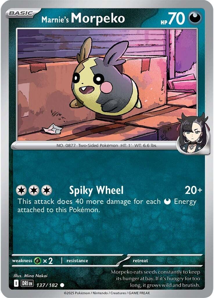 Marnie's Morpeko (137/182) [Scarlet & Violet: Destined Rivals] | Pegasus Games WI