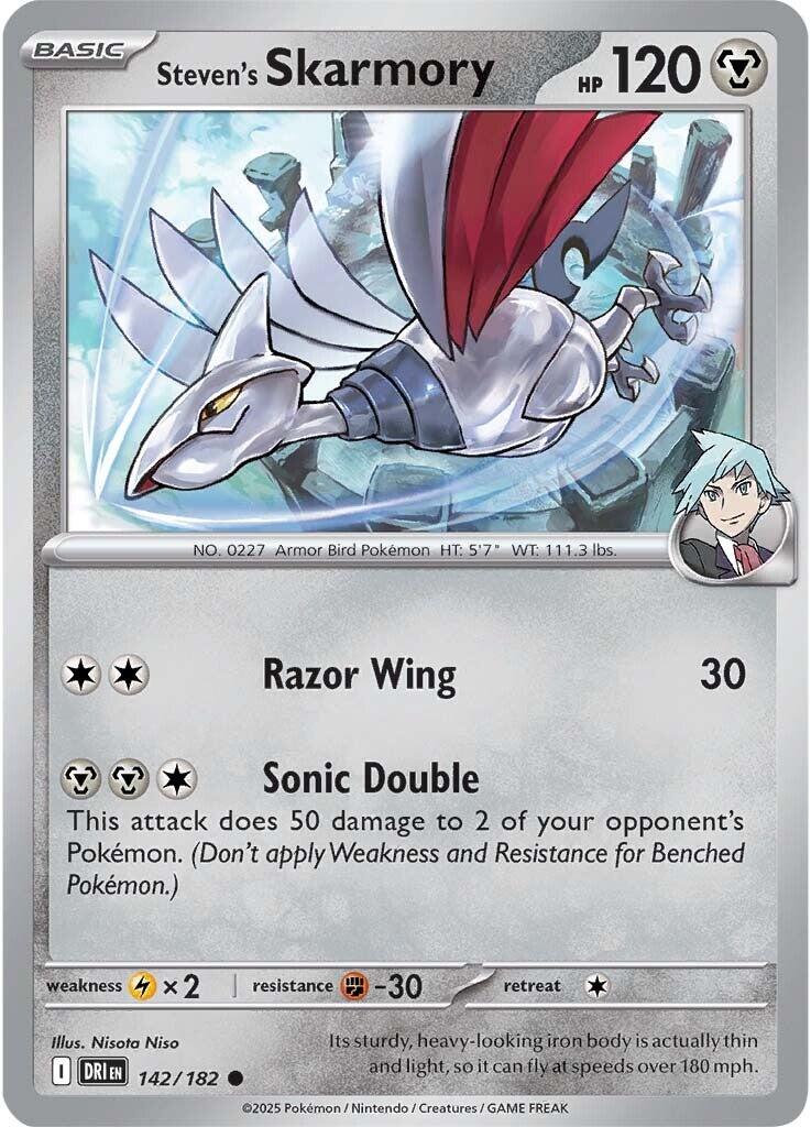 Steven's Skarmory (142/182) [Scarlet & Violet: Destined Rivals] | Pegasus Games WI