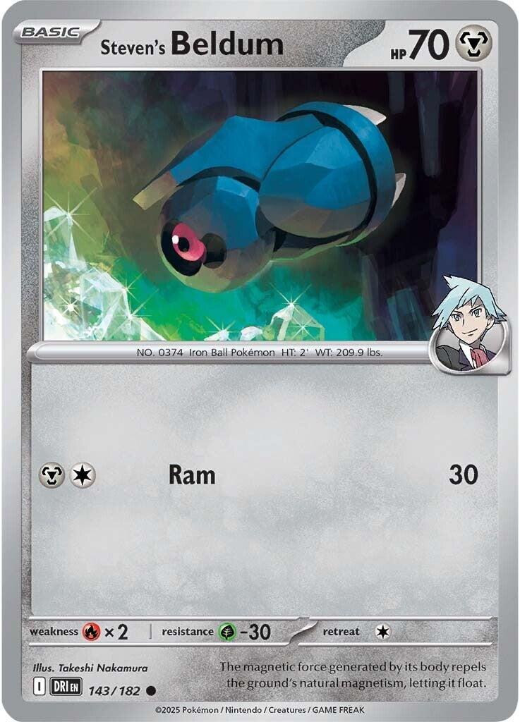 Steven's Beldum (143/182) [Scarlet & Violet: Destined Rivals] | Pegasus Games WI
