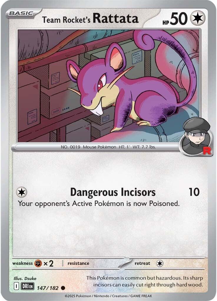 Team Rocket's Rattata (147/182) [Scarlet & Violet: Destined Rivals] | Pegasus Games WI