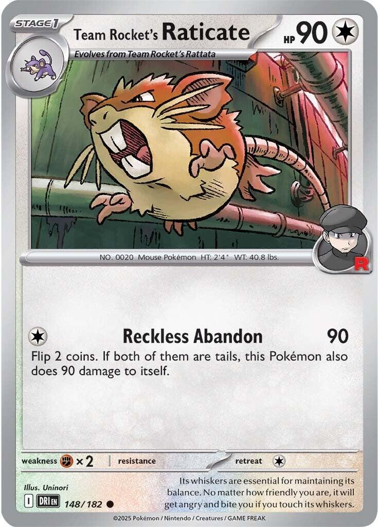 Team Rocket's Raticate (148/182) [Scarlet & Violet: Destined Rivals] | Pegasus Games WI