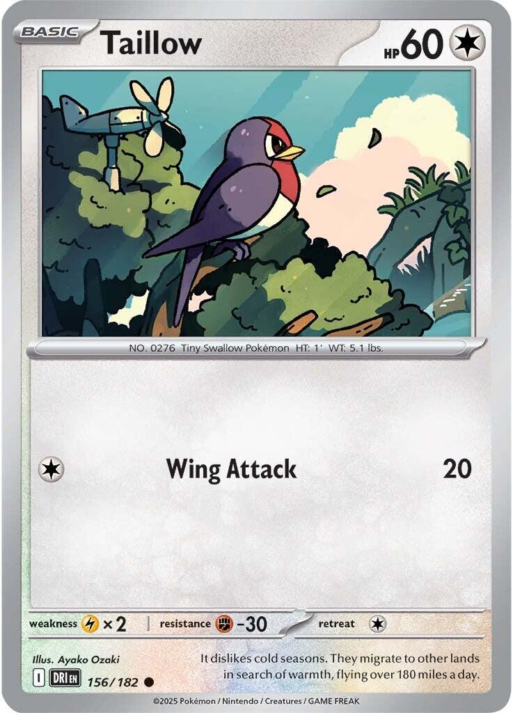 Taillow (156/182) [Scarlet & Violet: Destined Rivals] | Pegasus Games WI