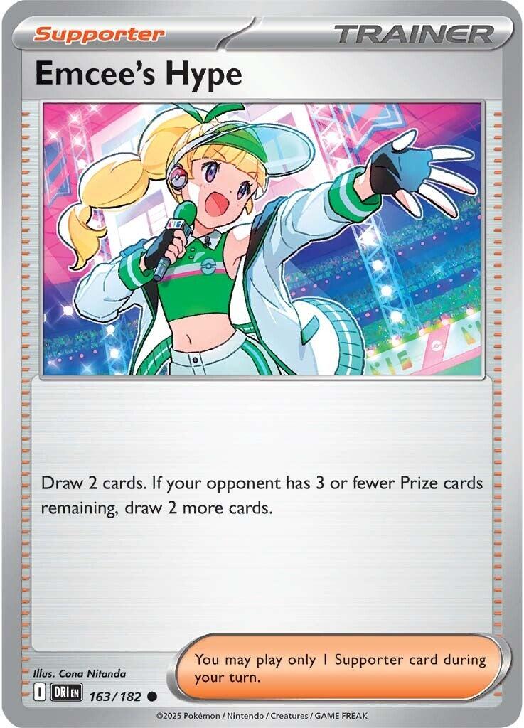 Emcee's Hype (163/182) [Scarlet & Violet: Destined Rivals] | Pegasus Games WI