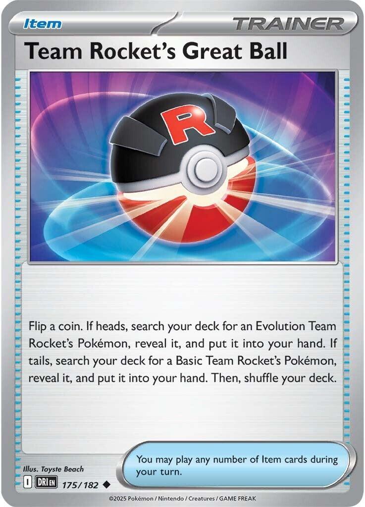 Team Rocket's Great Ball (175/182) [Scarlet & Violet: Destined Rivals] | Pegasus Games WI