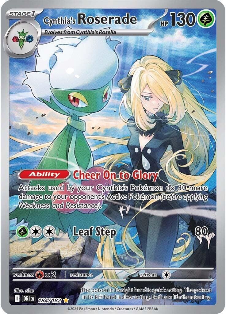 Cynthia's Roserade (184/182) [Scarlet & Violet: Destined Rivals] | Pegasus Games WI