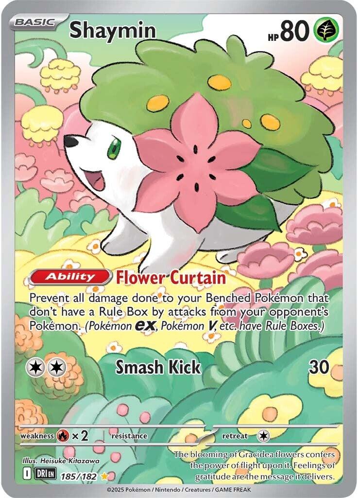 Shaymin (185/182) [Scarlet & Violet: Destined Rivals] | Pegasus Games WI