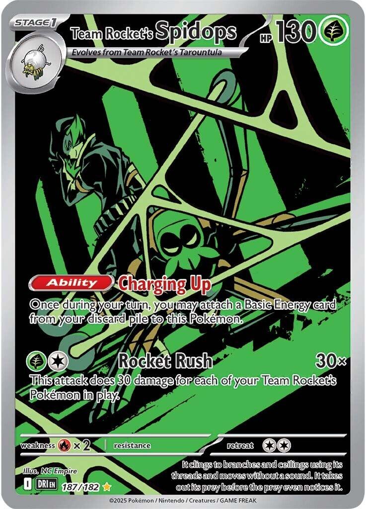 Team Rocket's Spidops (187/182) [Scarlet & Violet: Destined Rivals] | Pegasus Games WI