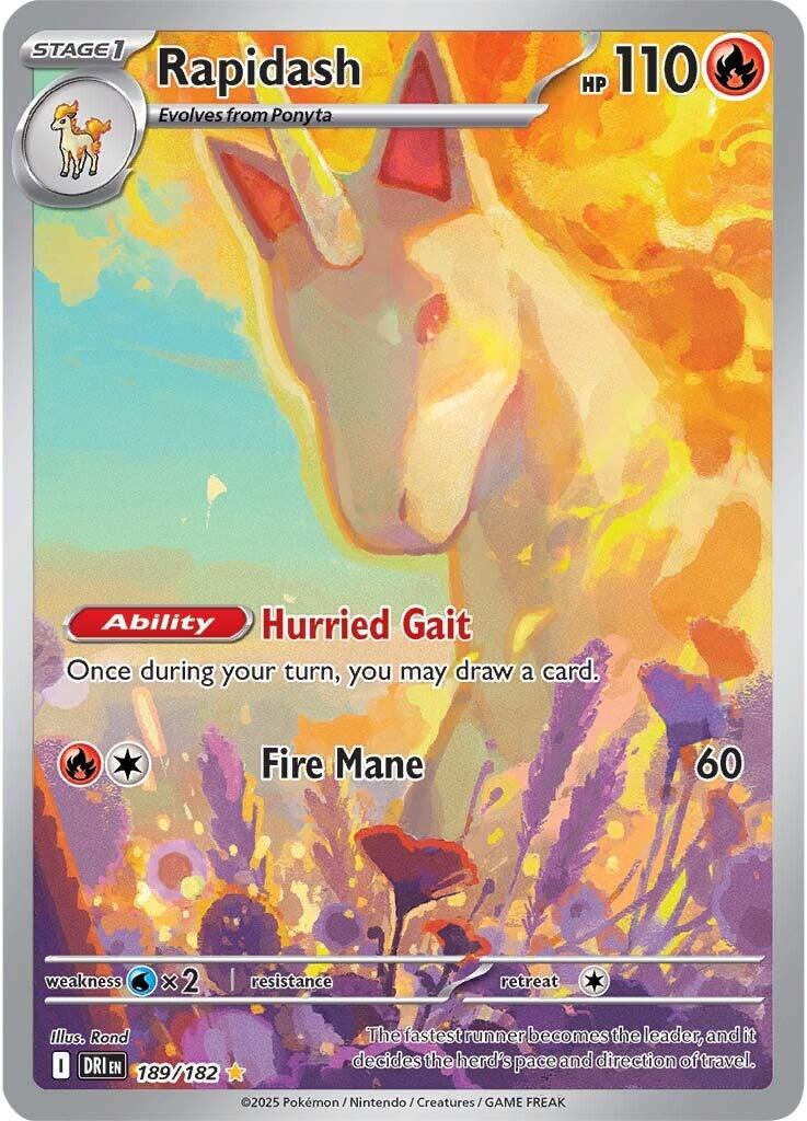 Rapidash (189/182) [Scarlet & Violet: Destined Rivals] | Pegasus Games WI