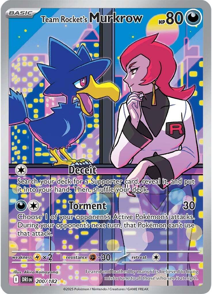 Team Rocket's Murkrow (200/182) [Scarlet & Violet: Destined Rivals] | Pegasus Games WI