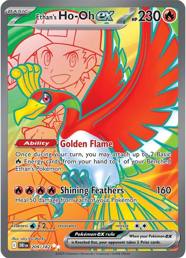 Ethan's Ho-Oh ex (209/182) [Scarlet & Violet: Destined Rivals] | Pegasus Games WI