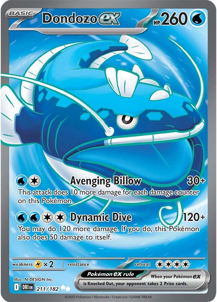 Dondozo ex (211/182) [Scarlet & Violet: Destined Rivals] | Pegasus Games WI