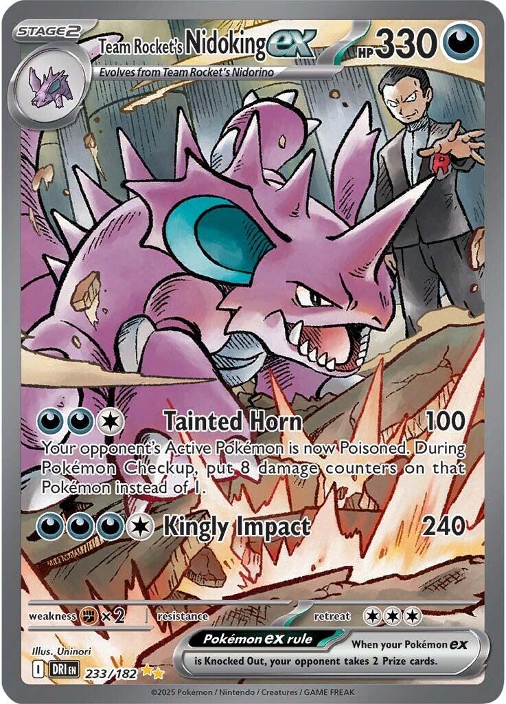 Team Rocket's Nidoking ex (233/182) [Scarlet & Violet: Destined Rivals] | Pegasus Games WI