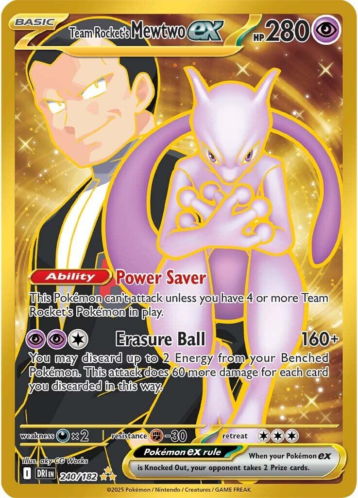 Team Rocket's Mewtwo ex (240/182) [Scarlet & Violet: Destined Rivals] | Pegasus Games WI