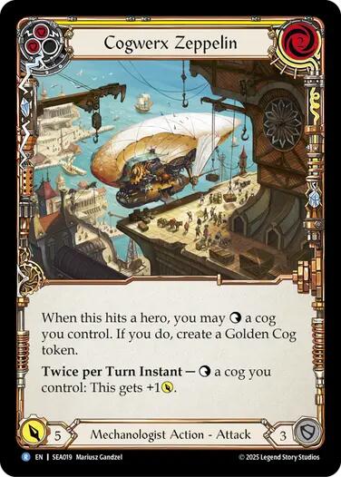 Cogwerx Zeppelin (Yellow) [SEA019] (High Seas) | Pegasus Games WI
