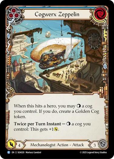 Cogwerx Zeppelin (Blue) [SEA020] (High Seas) | Pegasus Games WI
