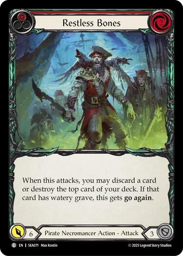 Restless Bones (Red) [SEA071] (High Seas) | Pegasus Games WI