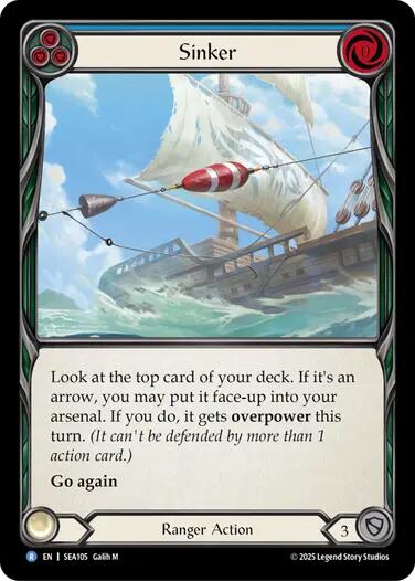 Sinker [SEA105] (High Seas)  Rainbow Foil | Pegasus Games WI