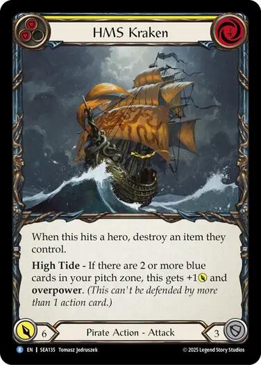 HMS Kraken [SEA135] (High Seas)  Rainbow Foil | Pegasus Games WI