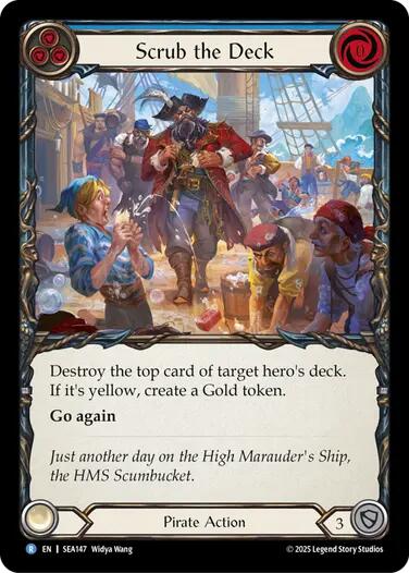 Scrub the Deck [SEA147] (High Seas)  Rainbow Foil | Pegasus Games WI