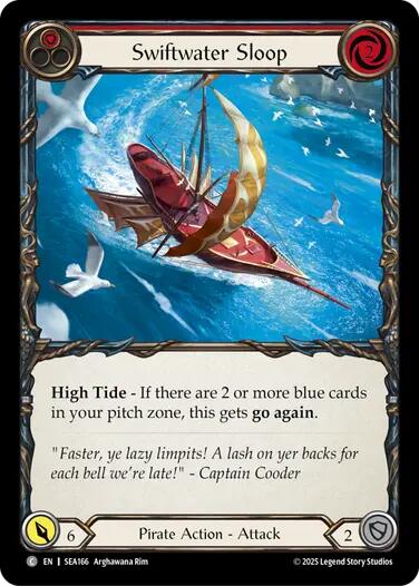 Swiftwater Sloop (Red) [SEA166] (High Seas) | Pegasus Games WI