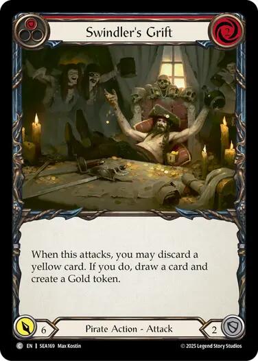 Swindler's Grift (Red) [SEA169] (High Seas)  Rainbow Foil | Pegasus Games WI