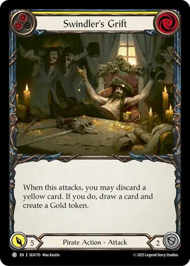 Swindler's Grift (Yellow) [SEA170] (High Seas)  Rainbow Foil | Pegasus Games WI