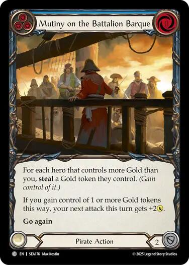 Mutiny on the Battalion Barque [SEA176] (High Seas)  Rainbow Foil | Pegasus Games WI