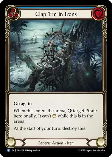 Clap 'Em in Irons [SEA209] (High Seas)  Rainbow Foil | Pegasus Games WI