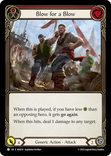 Blow for a Blow [SEA216] (High Seas)  Rainbow Foil | Pegasus Games WI