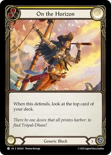On the Horizon (Yellow) [SEA242] (High Seas)  Rainbow Foil | Pegasus Games WI
