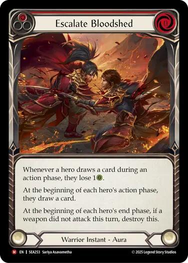 Escalate Bloodshed [SEA253] (High Seas)  Rainbow Foil | Pegasus Games WI