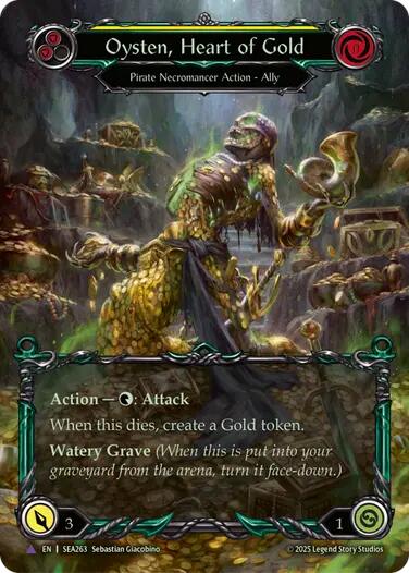 Oysten, Heart of Gold [SEA263] (High Seas)  Cold Foil | Pegasus Games WI