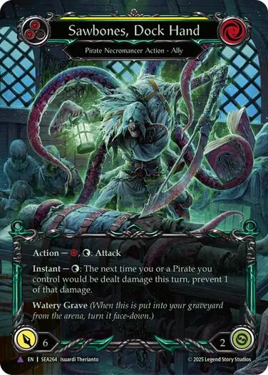 Sawbones, Dock Hand [SEA264] (High Seas)  Cold Foil | Pegasus Games WI