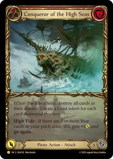 Conqueror of the High Seas (Treasure) [SEA130] (High Seas)  Cold Foil | Pegasus Games WI