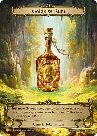 Goldkiss Rum (Treasure) [SEA245] (High Seas)  Cold Foil | Pegasus Games WI