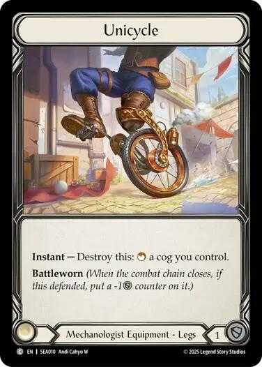 Unicycle (Treasure) [SEA010] (High Seas)  Cold Foil | Pegasus Games WI