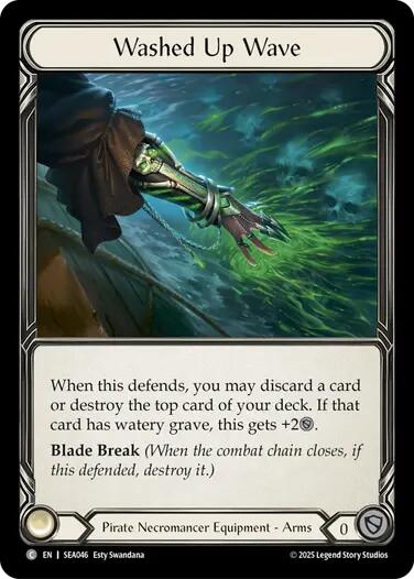 Washed Up Wave (Treasure) [SEA046] (High Seas)  Cold Foil | Pegasus Games WI