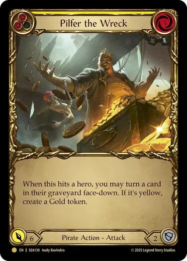 Pilfer the Wreck (Yellow) (Treasure) [SEA139] (High Seas)  Cold Foil | Pegasus Games WI