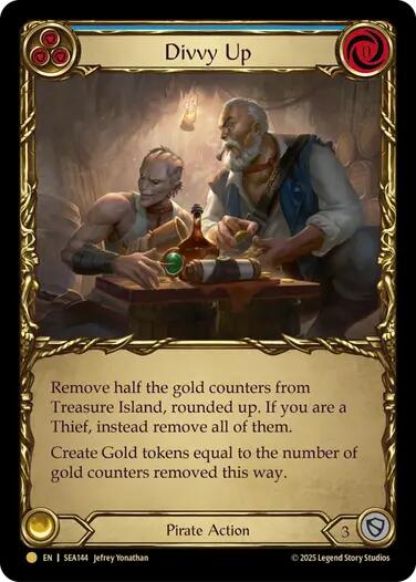 Divvy Up (Treasure) [SEA144] (High Seas)  Cold Foil | Pegasus Games WI